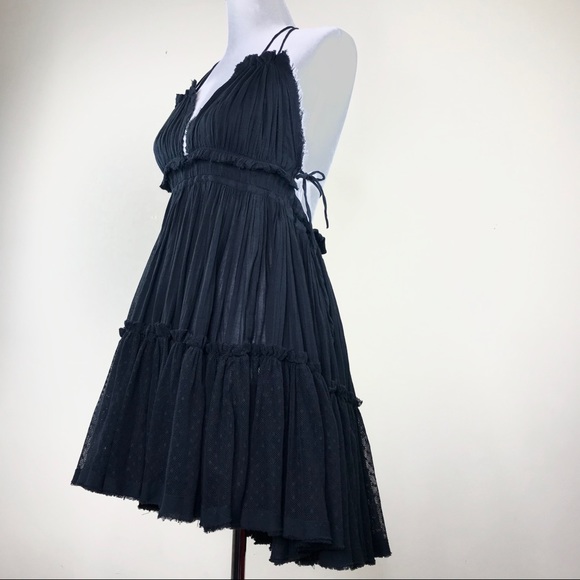 Free People Black 100 Degrees of Shine Dress - Picture 3 of 8